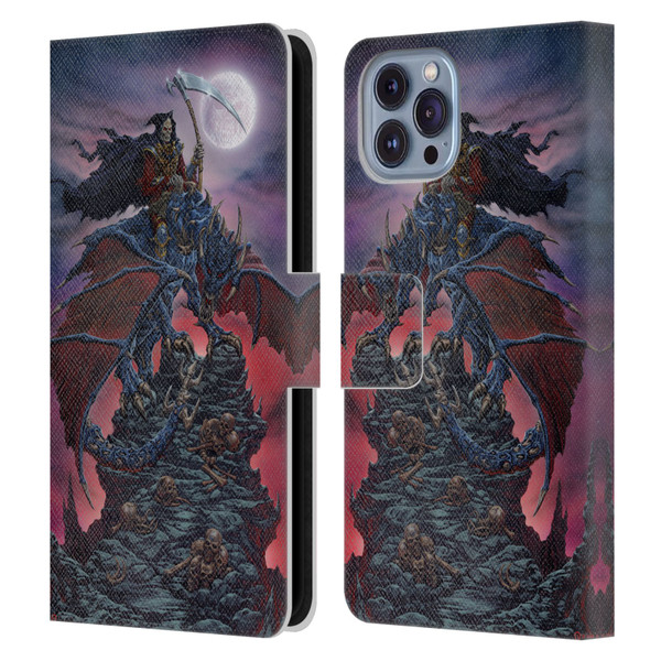 Ed Beard Jr Dragons Reaper Leather Book Wallet Case Cover For Apple iPhone 14