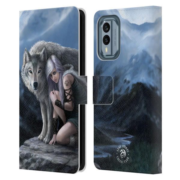 Anne Stokes Wolves Protector Leather Book Wallet Case Cover For Nokia X30