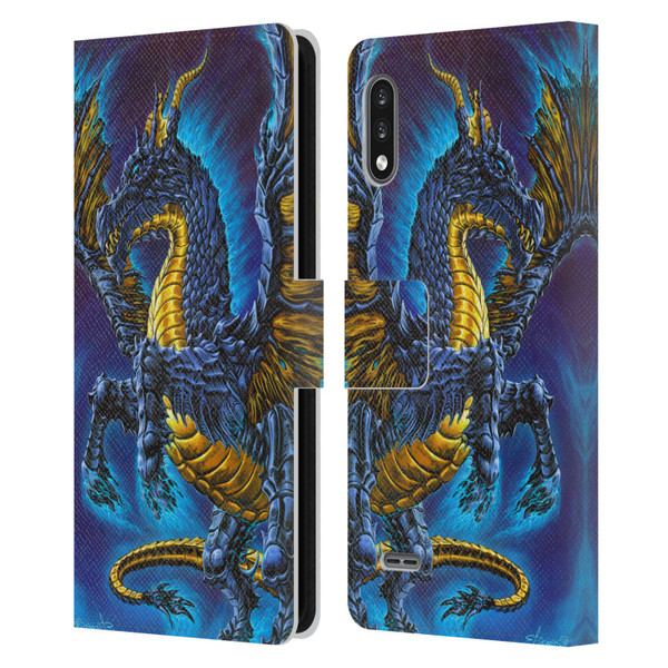 Ed Beard Jr Dragons Mare Leather Book Wallet Case Cover For LG K22
