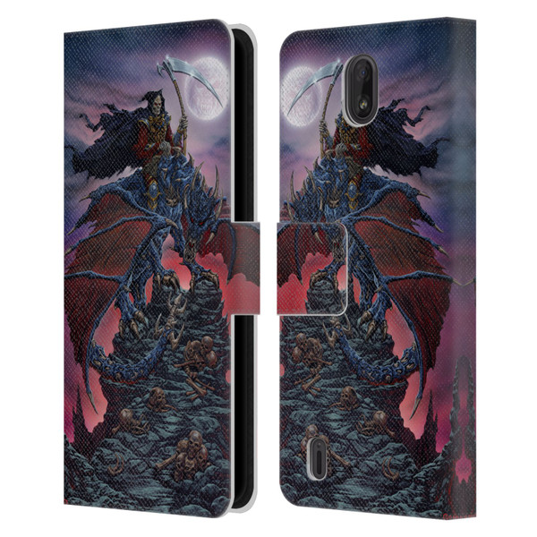 Ed Beard Jr Dragons Reaper Leather Book Wallet Case Cover For Nokia C01 Plus/C1 2nd Edition