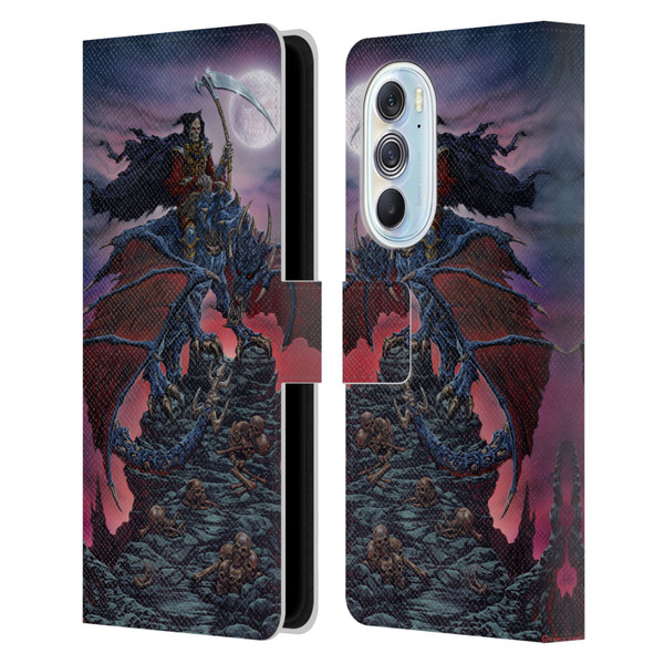 Ed Beard Jr Dragons Reaper Leather Book Wallet Case Cover For Motorola Edge X30