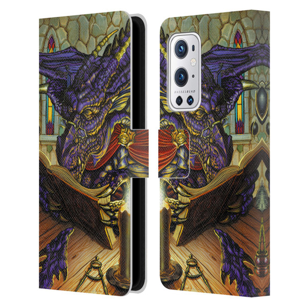 Ed Beard Jr Dragons A Good Book Leather Book Wallet Case Cover For OnePlus 9 Pro