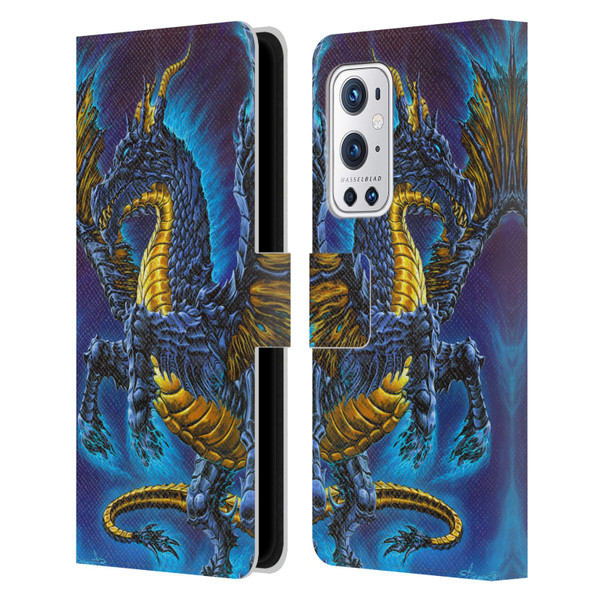 Ed Beard Jr Dragons Mare Leather Book Wallet Case Cover For OnePlus 9 Pro