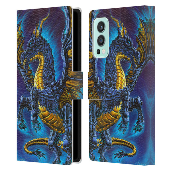 Ed Beard Jr Dragons Mare Leather Book Wallet Case Cover For OnePlus Nord 2 5G