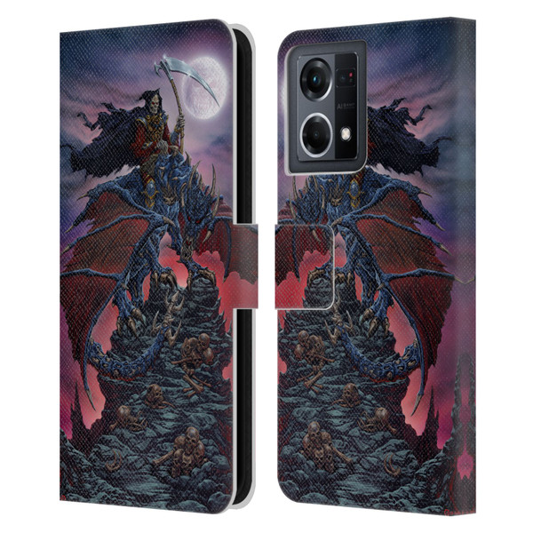 Ed Beard Jr Dragons Reaper Leather Book Wallet Case Cover For OPPO Reno8 4G