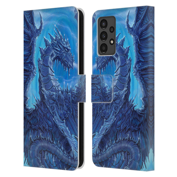Ed Beard Jr Dragons Glacier Leather Book Wallet Case Cover For Samsung Galaxy A13 (2022)