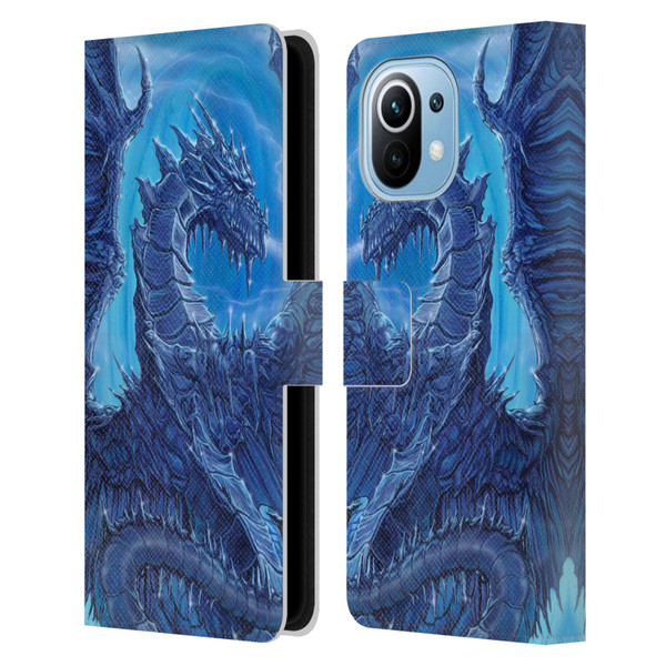 Ed Beard Jr Dragons Glacier Leather Book Wallet Case Cover For Xiaomi Mi 11