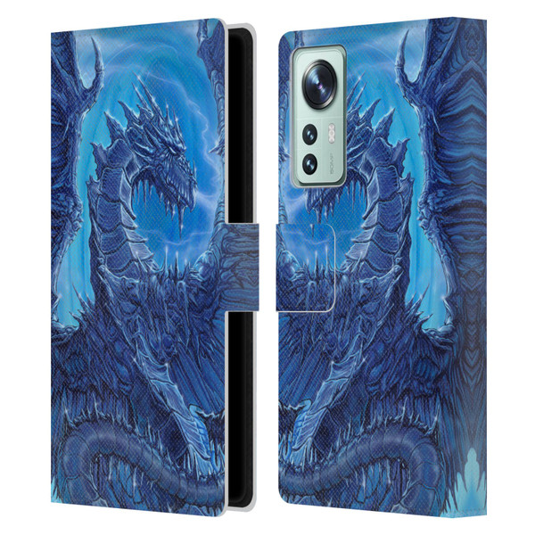 Ed Beard Jr Dragons Glacier Leather Book Wallet Case Cover For Xiaomi 12