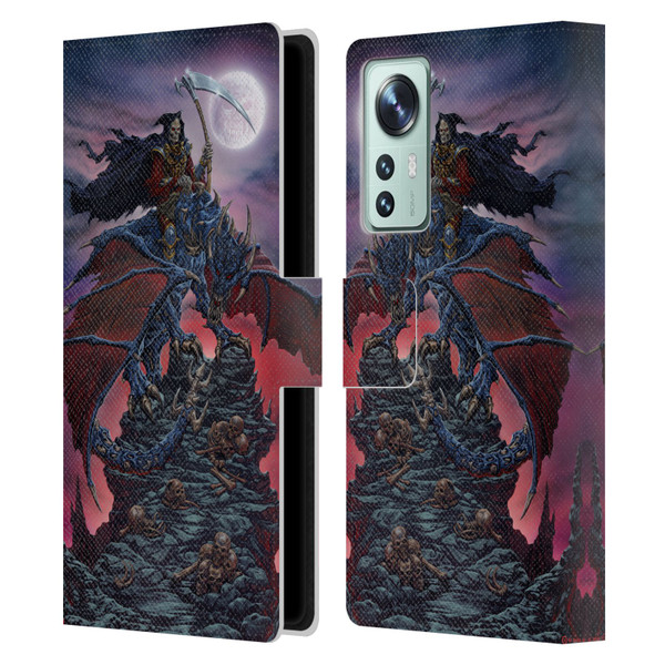 Ed Beard Jr Dragons Reaper Leather Book Wallet Case Cover For Xiaomi 12