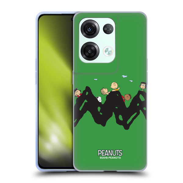 Peanuts Characters Group Soft Gel Case for OPPO Reno8 Pro