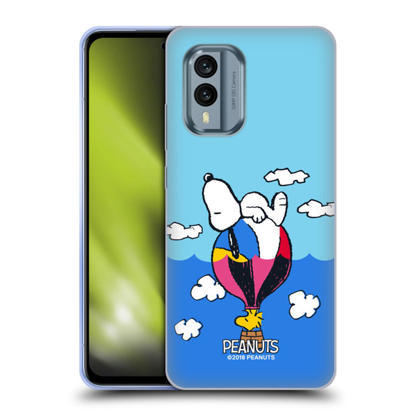 Peanuts Halfs And Laughs Snoopy & Woodstock Balloon Soft Gel Case for Nokia X30