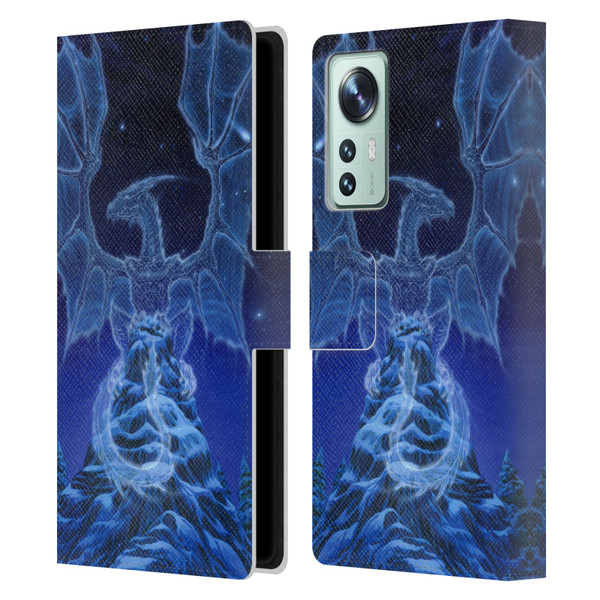 Ed Beard Jr Dragons Winter Spirit Leather Book Wallet Case Cover For Xiaomi 12
