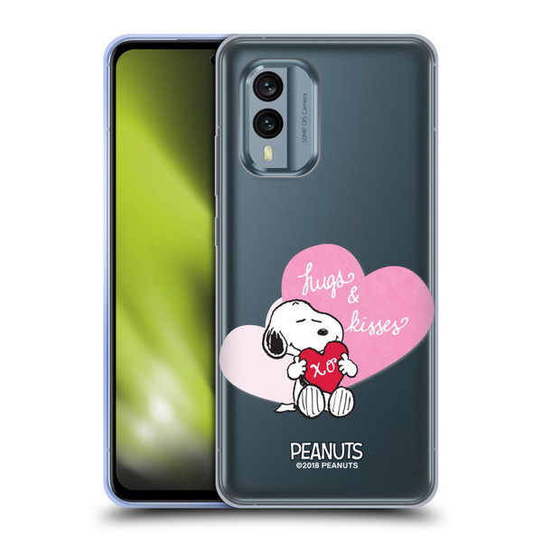 Peanuts Sealed With A Kiss Snoopy Hugs And Kisses Soft Gel Case for Nokia X30