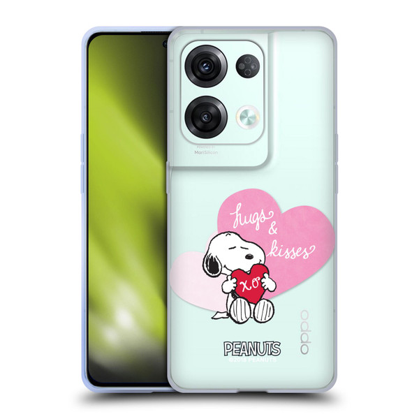 Peanuts Sealed With A Kiss Snoopy Hugs And Kisses Soft Gel Case for OPPO Reno8 Pro