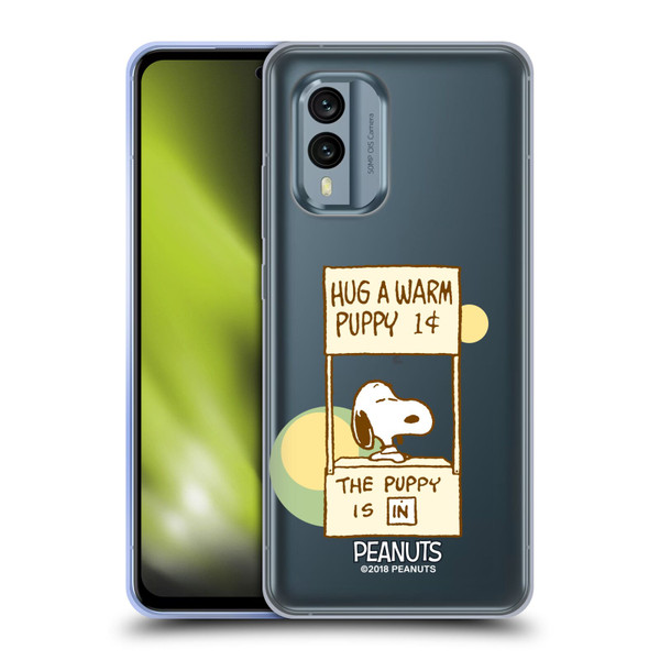 Peanuts Snoopy Hug Warm Soft Gel Case for Nokia X30