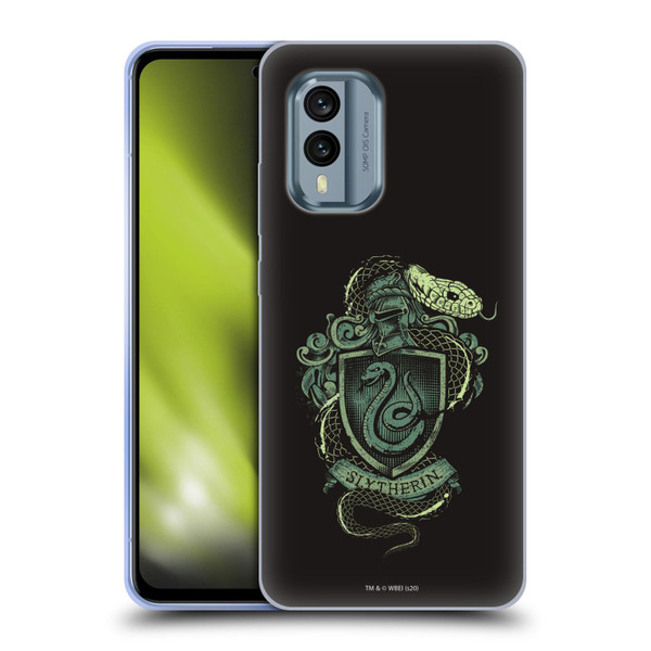 Harry Potter Deathly Hallows XIV Slytherin Soft Gel Case for Nokia X30