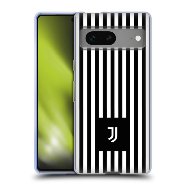Juventus Football Club Lifestyle 2 Black & White Stripes Soft Gel Case for Google Pixel 7