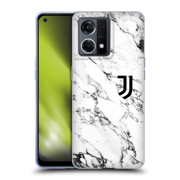 Juventus Football Club Marble White Soft Gel Case for OPPO Reno8 4G