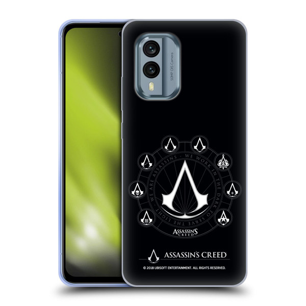 Assassin's Creed Legacy Logo Crests Soft Gel Case for Nokia X30