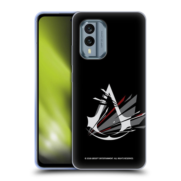 Assassin's Creed Logo Shattered Soft Gel Case for Nokia X30