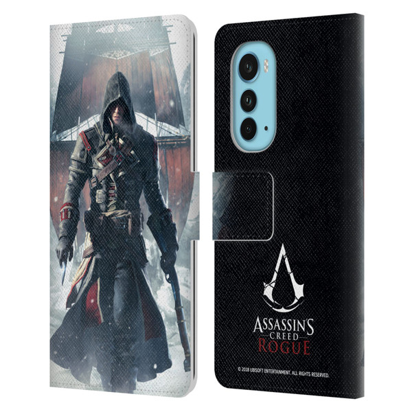Assassin's Creed Rogue Key Art Shay Cormac Ship Leather Book Wallet Case Cover For Motorola Edge (2022)