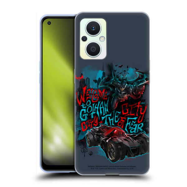 Batman Arkham Knight Graphics Welcome To Gotham Soft Gel Case for OPPO Reno8 Lite