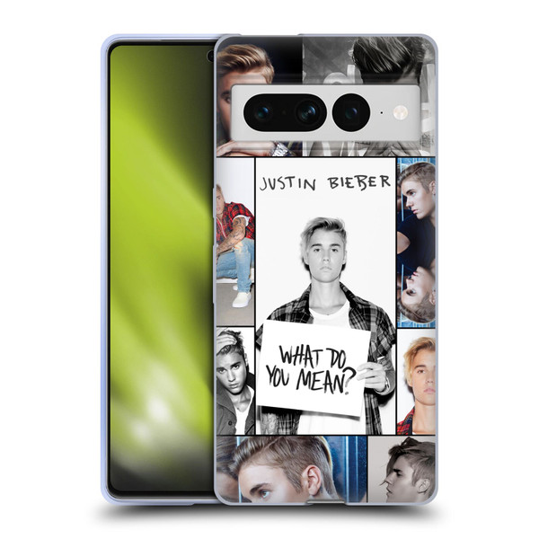 Justin Bieber Purpose Grid Poster Soft Gel Case for Google Pixel 7 Pro