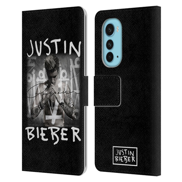 Justin Bieber Purpose Album Cover Leather Book Wallet Case Cover For Motorola Edge (2022)