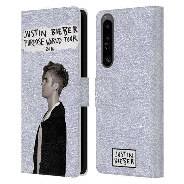 Justin Bieber Purpose World Tour 2016 Leather Book Wallet Case Cover For Sony Xperia 1 IV