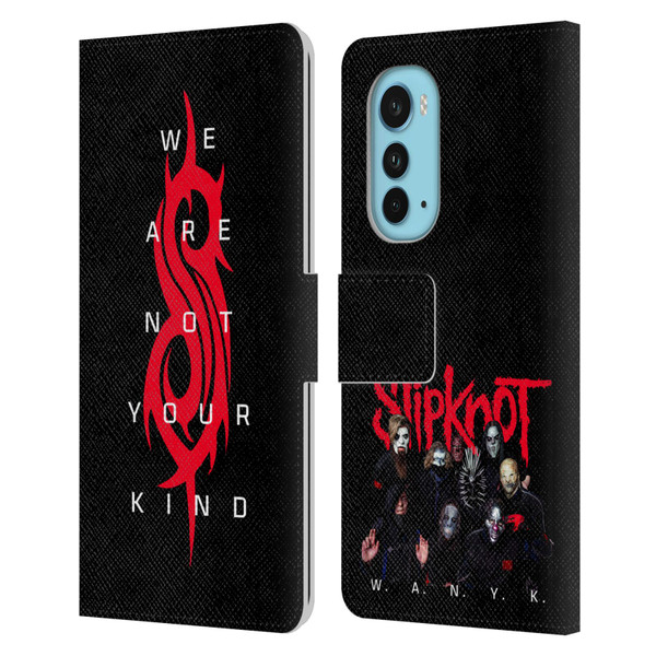Slipknot We Are Not Your Kind Logo Leather Book Wallet Case Cover For Motorola Edge (2022)
