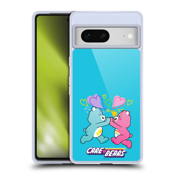 Care Bears Characters Funshine, Cheer And Grumpy Group 2 Soft Gel Case for Google Pixel 7