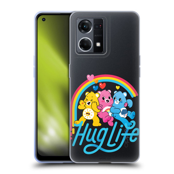 Care Bears Graphics Group Hug Life Soft Gel Case for OPPO Reno8 4G