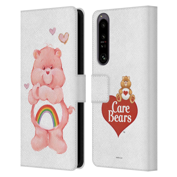 Care Bears Classic Cheer Leather Book Wallet Case Cover For Sony Xperia 1 IV