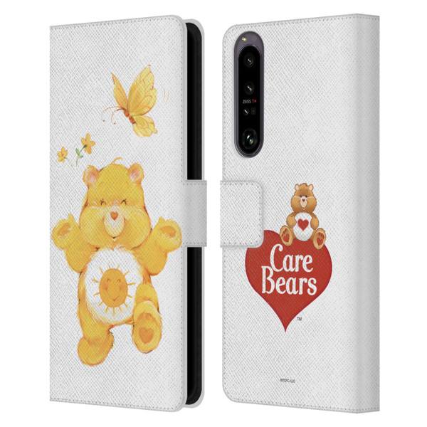 Care Bears Classic Funshine Leather Book Wallet Case Cover For Sony Xperia 1 IV