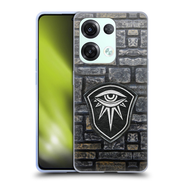 EA Bioware Dragon Age Inquisition Graphics Distressed Crest Soft Gel Case for OPPO Reno8 Pro