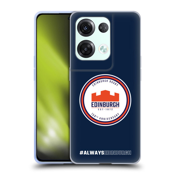 Edinburgh Rugby Graphics 150th Logo Soft Gel Case for OPPO Reno8 Pro