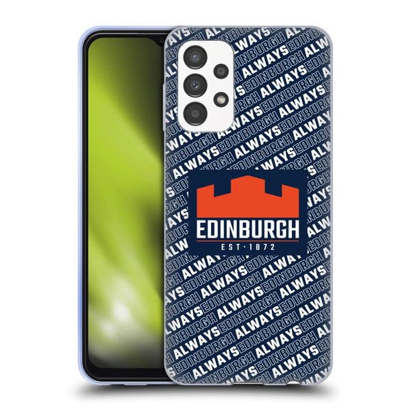 Edinburgh Rugby Graphics Logo Pattern Soft Gel Case for Samsung Galaxy A13 (2022)