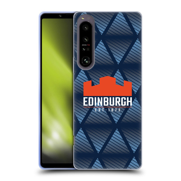 Edinburgh Rugby Graphics Pattern Soft Gel Case for Sony Xperia 1 IV