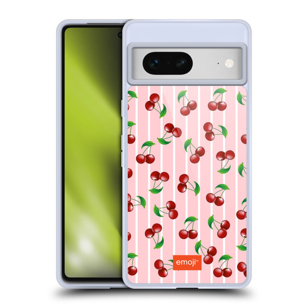 emoji® Fruits Cherries Soft Gel Case for Google Pixel 7