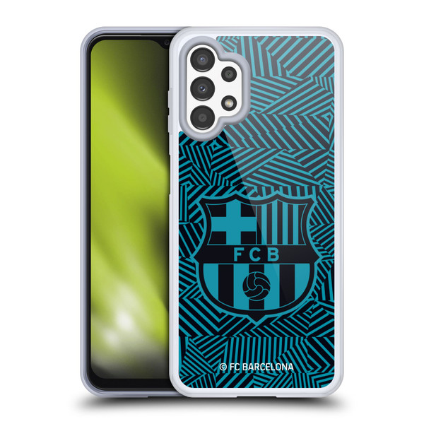 FC Barcelona Crest Black Soft Gel Case for Samsung Galaxy A13 (2022)