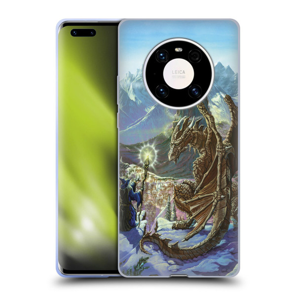 Ed Beard Jr Dragon Friendship Encounter Soft Gel Case for Huawei Mate 40 Pro 5G
