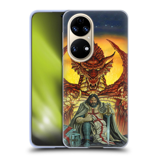 Ed Beard Jr Dragon Friendship Knight Templar Soft Gel Case for Huawei P50