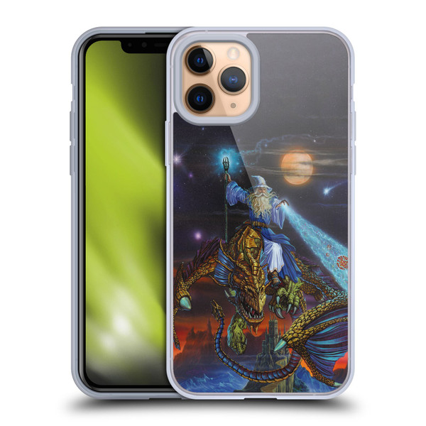 Ed Beard Jr Dragon Friendship Twilight Tempest Soft Gel Case for Apple iPhone 11 Pro