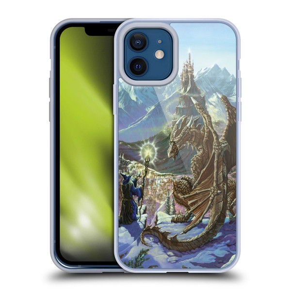 Ed Beard Jr Dragon Friendship Encounter Soft Gel Case for Apple iPhone 12 / iPhone 12 Pro & MagSafe