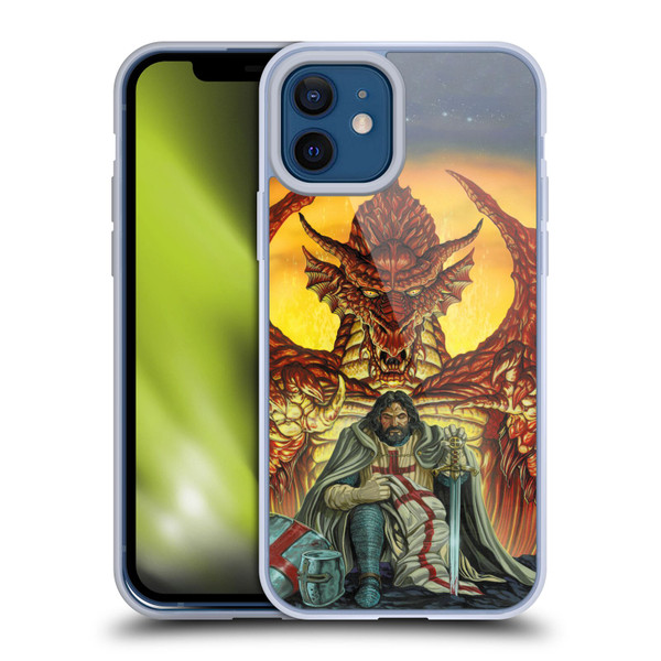 Ed Beard Jr Dragon Friendship Knight Templar Soft Gel Case for Apple iPhone 12 / iPhone 12 Pro