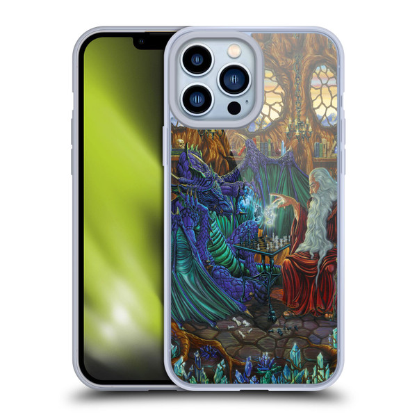 Ed Beard Jr Dragon Friendship Wizard & Dragon Soft Gel Case for Apple iPhone 13 Pro Max