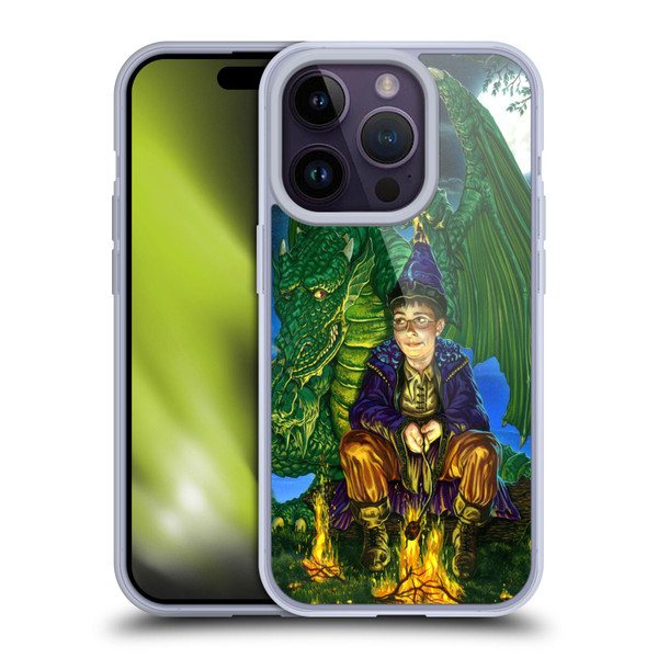 Ed Beard Jr Dragon Friendship Oops Said Soft Gel Case for Apple iPhone 14 Pro & MagSafe