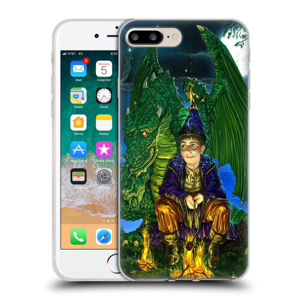 Ed Beard Jr Dragon Friendship Oops Said Soft Gel Case for Apple iPhone 7 Plus / iPhone 8 Plus