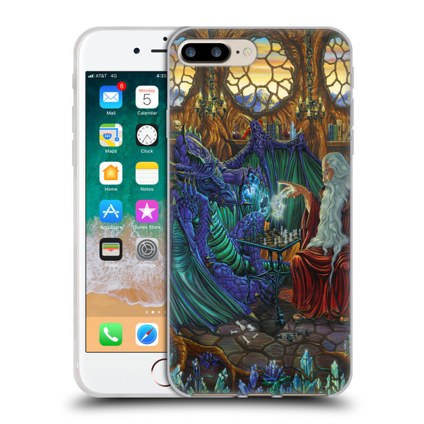 Ed Beard Jr Dragon Friendship Wizard & Dragon Soft Gel Case for Apple iPhone 7 Plus / iPhone 8 Plus