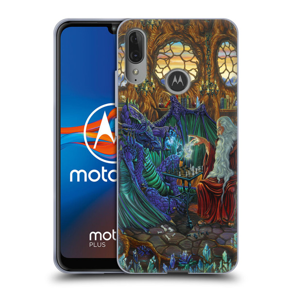 Ed Beard Jr Dragon Friendship Wizard & Dragon Soft Gel Case for Motorola Moto E6 Plus